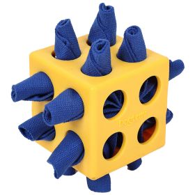 Dog Cube Molar Long Lasting Educational Toys Pet Products (Color: yellow)