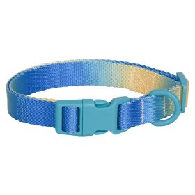 Large Anti-rust Gradient In Dog Collar (Option: Yellow And Blue-S)