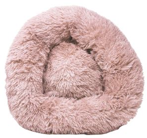 Pet Life 'Nestler' High-Grade Plush and Soft Rounded Dog Bed (Color: pink)