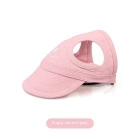 Pet Outdoor Supplies Puppy Peaked Baseball Cap (Option: Pink-L)