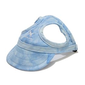 Pet Outdoor Supplies Puppy Peaked Baseball Cap (Option: Cloud Blue-L)