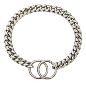 Pet Supplies Stainless Steel Drag Chain Double Ring (Option: Steel-60cm)