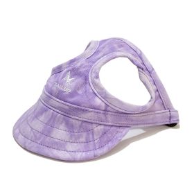 Pet Outdoor Supplies Puppy Peaked Baseball Cap (Option: Cloud Purple-M)