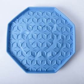 Pet Silica Gel Sucker Lick Mat (Option: Blue-Suction Cup)